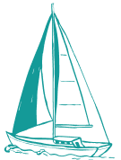 dessin bateau bleu clair